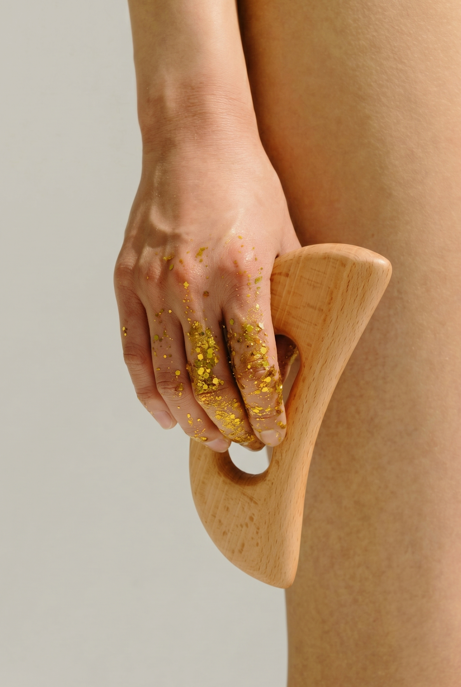 Wood Gua Sha Body Tool – Anti-Cellulite Muscle Scraper