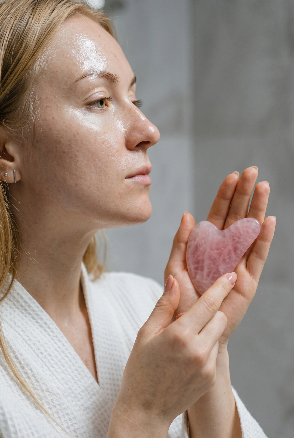 Rose Quartz Gua Sha – Anti-Cellulite Facial Massager